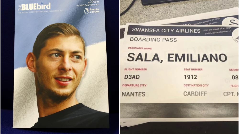 La lamentable tarjeta de embarque que se burla de la muerte de Emiliano Sala