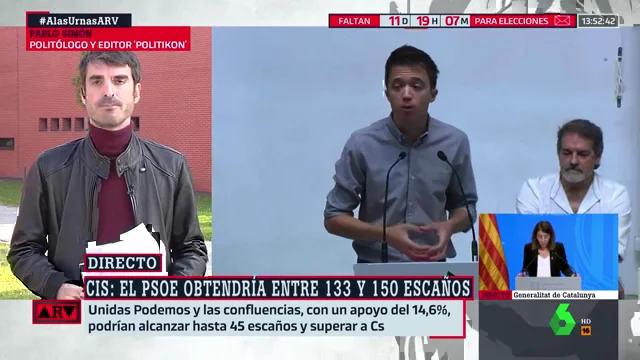 Pablo Simón: "La campaña puede ser muy decisiva y haber cambios de última hora"