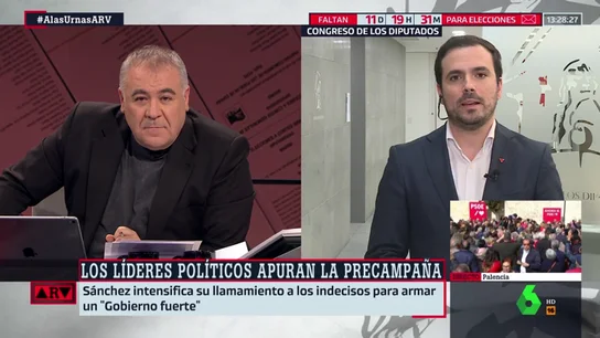 Alberto Garzón: "Vox puede ganar mucho del escenario catalán" Alberto Garzón: "Vox puede ganar mucho del escenario catalán"