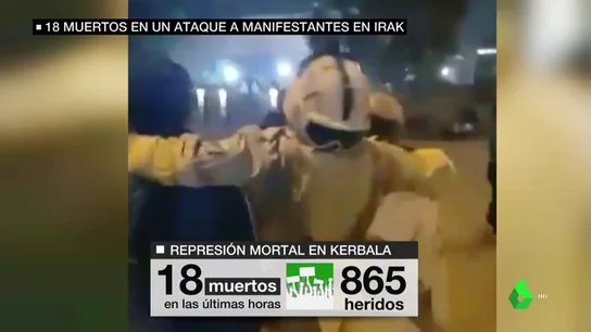 Al menos 18 muertos y 865 heridos en un ataque a manifestantes en Irak Al menos 18 muertos y 865 heridos en un ataque a manifestantes en Irak