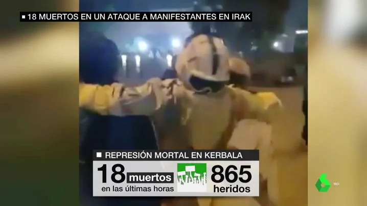 Al menos 18 muertos y 865 heridos en un ataque a manifestantes en Irak