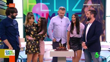 Los emotivos mensajes de los zapeadores por el Cumpleaños de Cristina Pedroche: "Contigo trabajaría gratis"