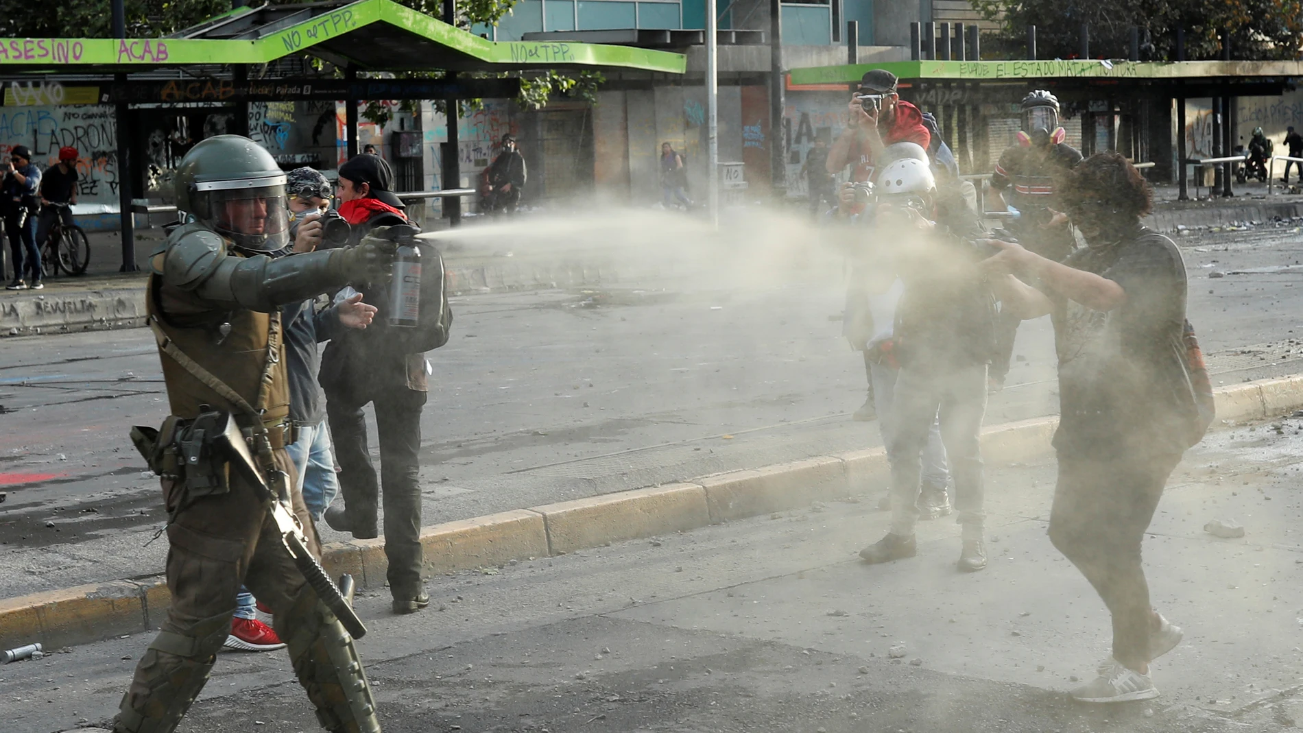 Disturbios Chile 