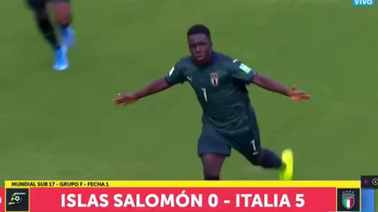 Momento del partido entre Islas Salomón e Italia Momento del partido entre Islas Salomón e Italia