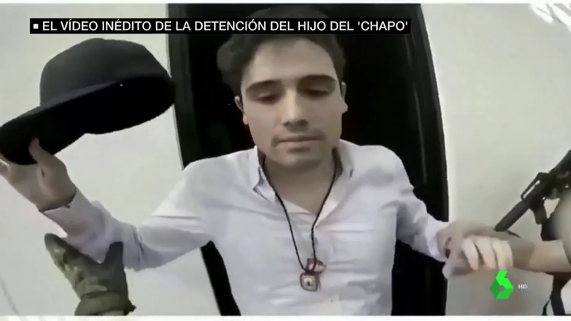 México difunde el vídeo de la detención del hijo de 'El Chapo' Guzmán