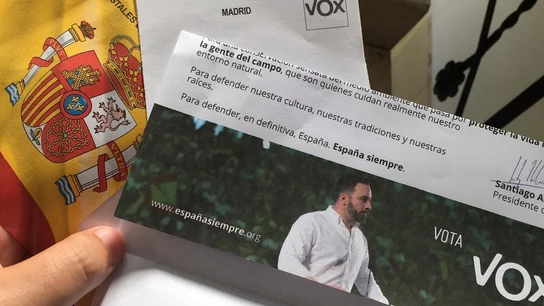 Sobre de propaganda electoral de Vox Sobre de propaganda electoral de Vox