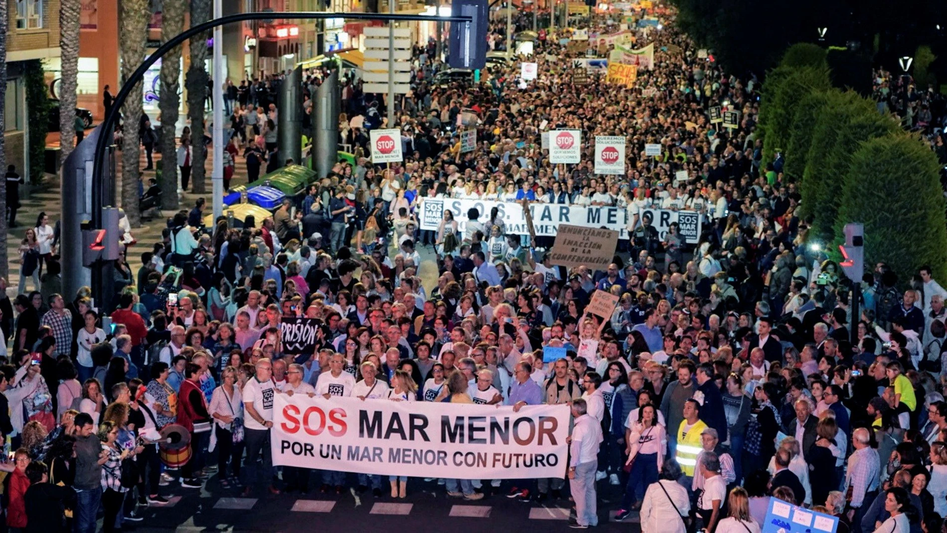 Protesta para salvar al Mar Menor en Cartagena