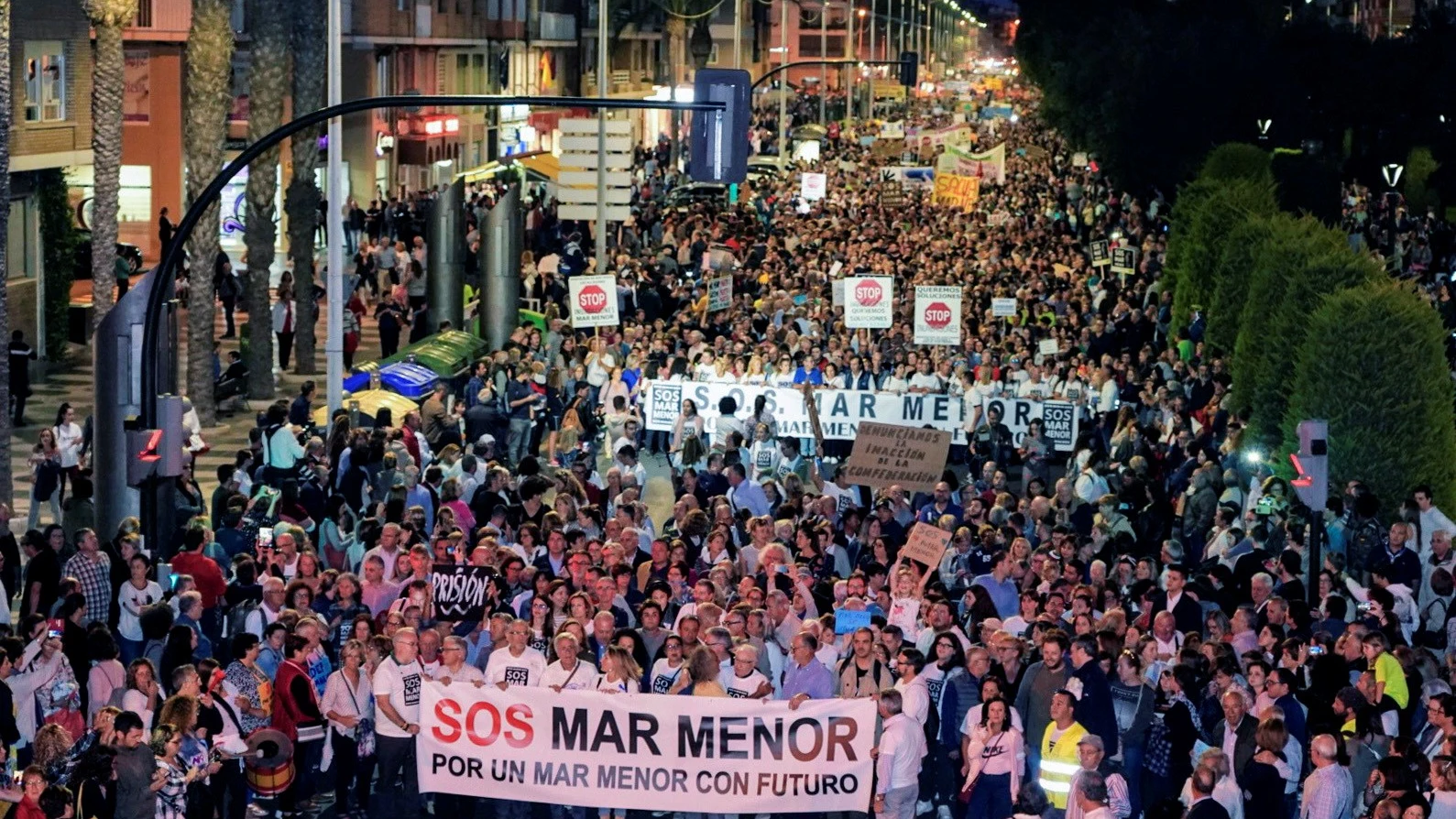 Protesta para salvar al Mar Menor en Cartagena