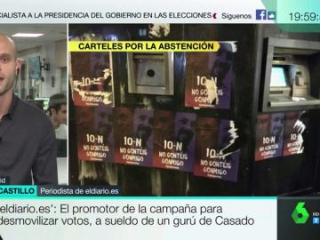 Carlos del Castillo: "Tenemos pruebas de que quien ha hecho los anuncios trabaja para el gurú de Pablo Casado" Carlos del Castillo: "Tenemos pruebas de que quien ha hecho los anuncios trabaja para el gurú de Pablo Casado"