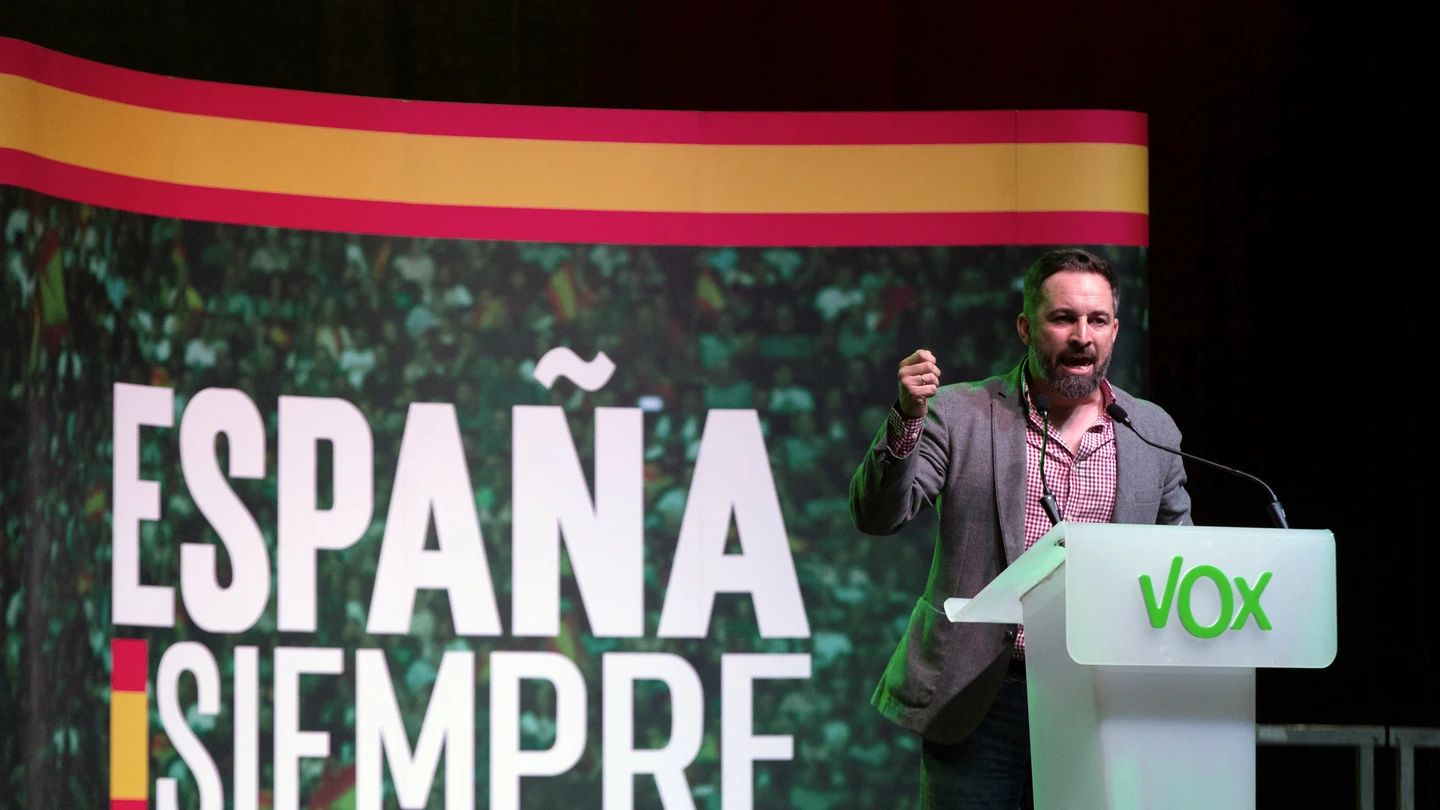 Santiago Abascal, en el mitin de Vox Santiago Abascal, en el mitin de Vox