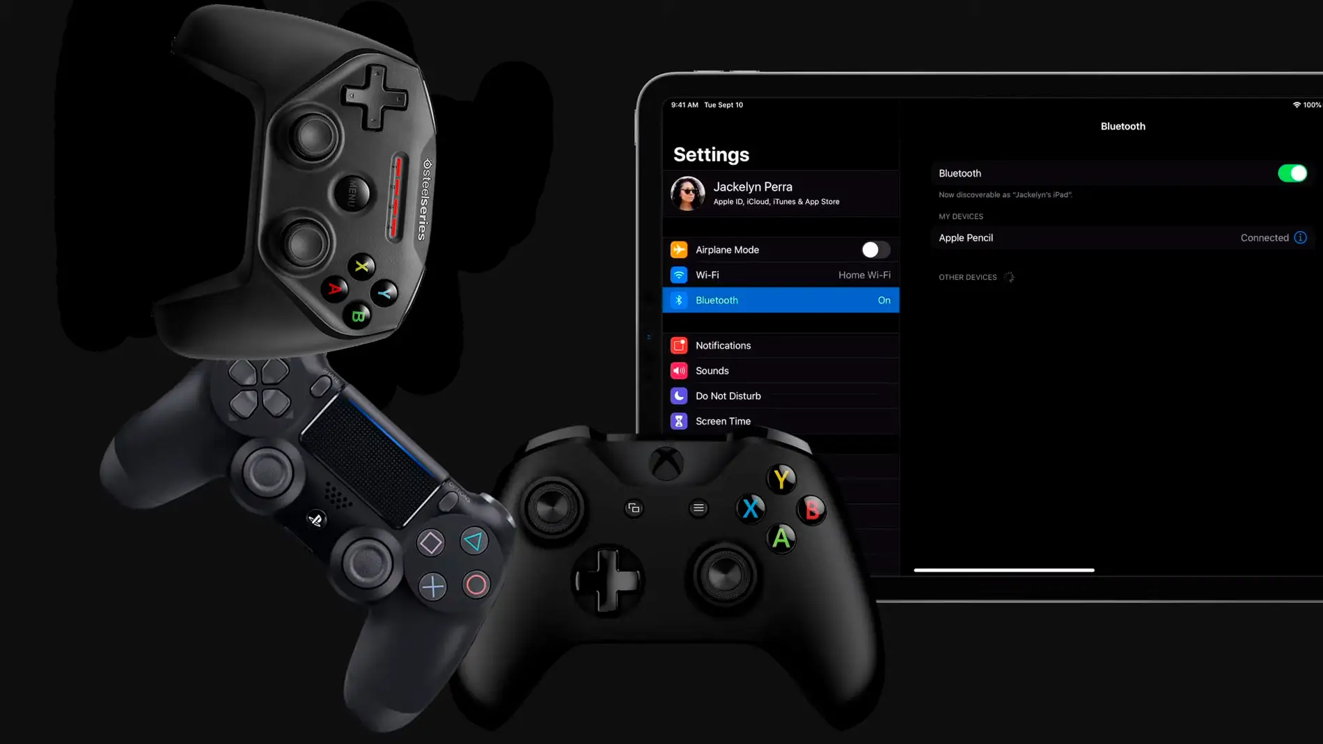 conectar un mando gaming para en tu iPad