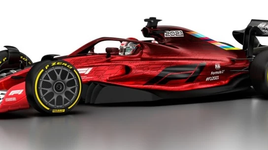 Boceto del nuevo coche de F1 en 2021 Boceto del nuevo coche de F1 en 2021