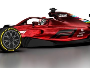 Boceto del nuevo coche de F1 en 2021 Boceto del nuevo coche de F1 en 2021