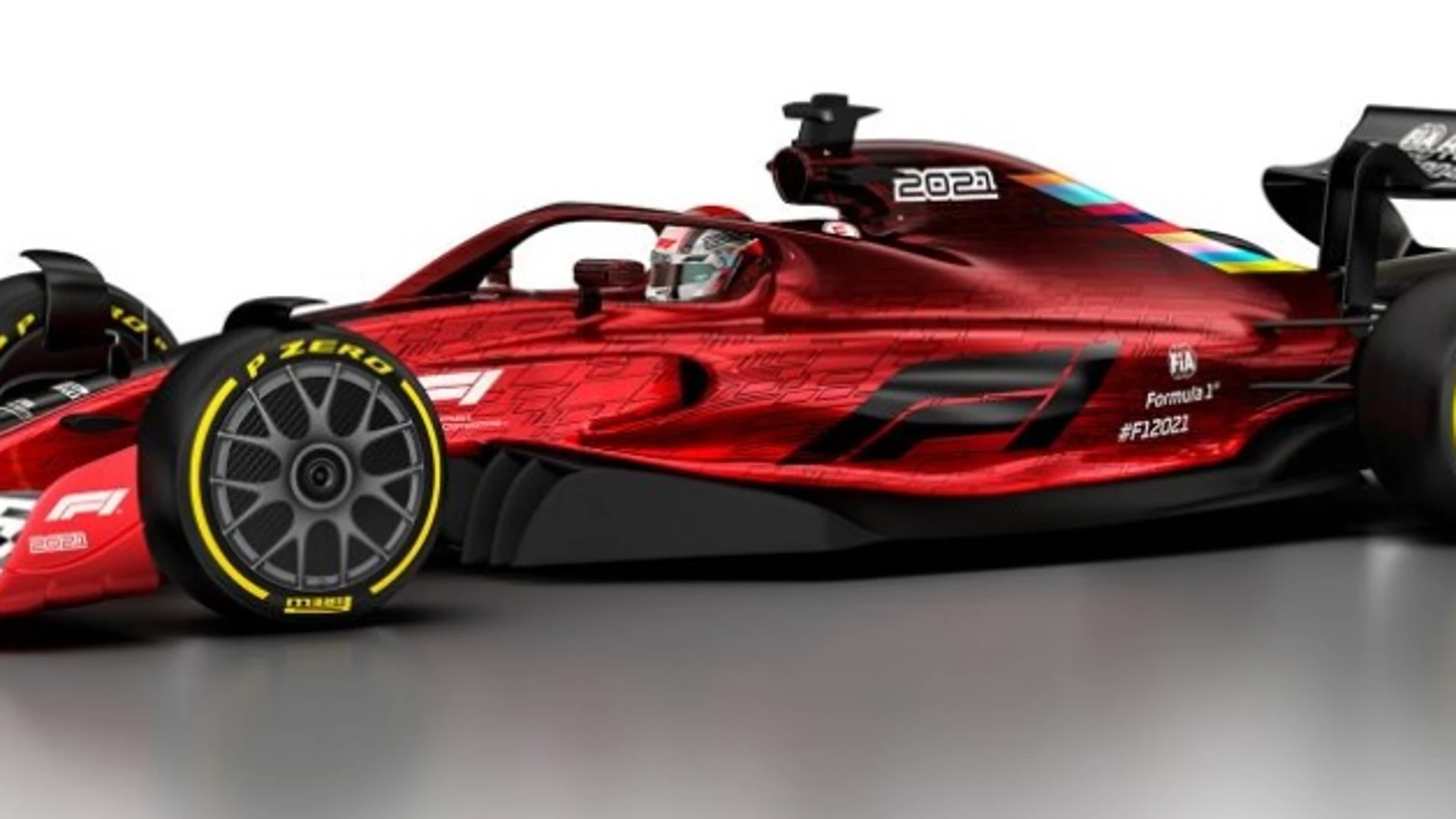 Boceto del nuevo coche de F1 en 2021