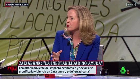 La ministra de Economía en funciones, Nadia Calviño La ministra de Economía en funciones, Nadia Calviño