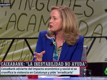 La ministra de Economía en funciones, Nadia Calviño La ministra de Economía en funciones, Nadia Calviño