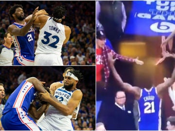 La pelea entre Embiid y Towns que avergüenza a la NBA La pelea entre Embiid y Towns que avergüenza a la NBA