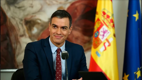 Pedro Sánchez posando minutos antes de la entrevista en Onda Cero Pedro Sánchez posando minutos antes de la entrevista en Onda Cero