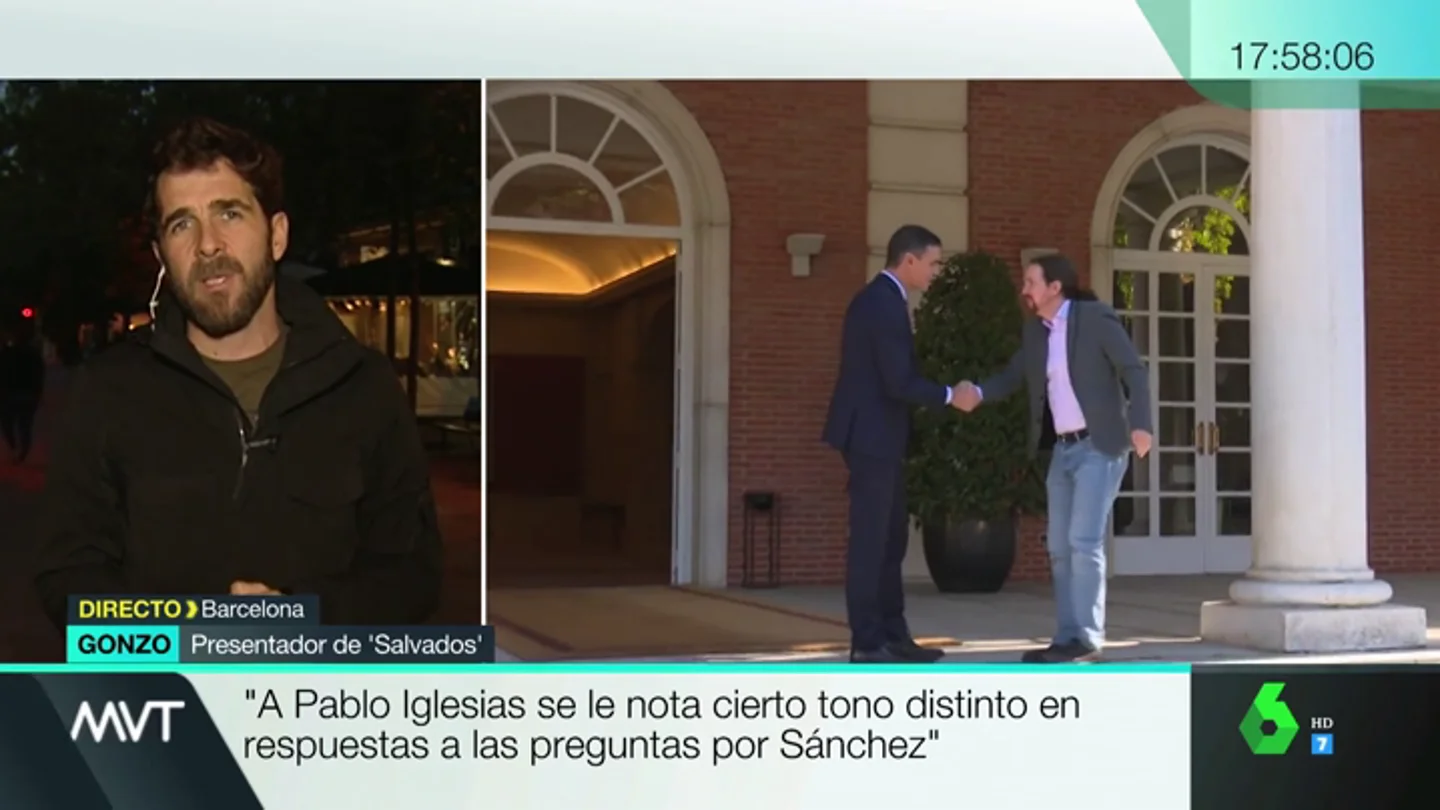 Pablo Iglesias se enfrenta al desencanto de sus militantes en Salvados: "La idea era que Sánchez también estuviera, pero no aceptó" Pablo Iglesias se enfrenta al desencanto de sus militantes en Salvados: "La idea era que Sánchez también estuviera, pero no aceptó"