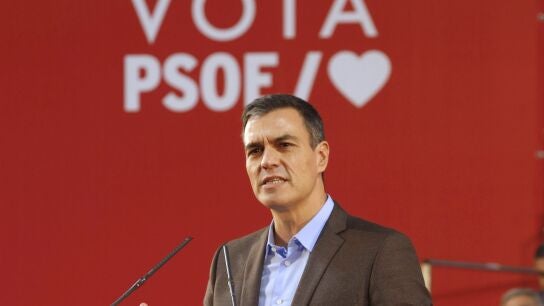 Pedro S&aacute;nchez, en un acto en Pamplona