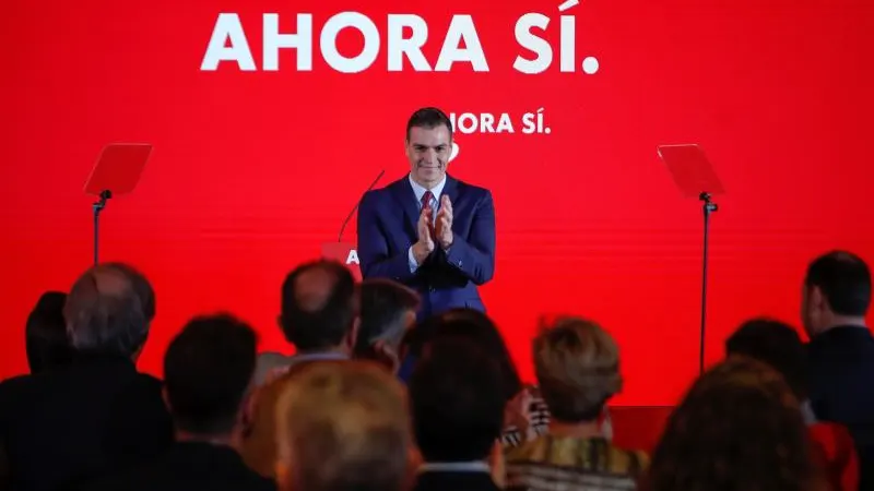 El presidente del Gobierno en funciones, Pedro Sánchez