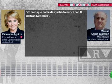 Los audios de Aguirre ante el juez: se desmarca de la financiación del PP de Madrid y señala al gerente Los audios de Aguirre ante el juez: se desmarca de la financiación del PP de Madrid y señala al gerente