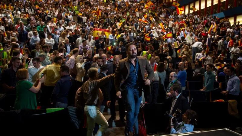 El líder de Vox, Santiago Abascal