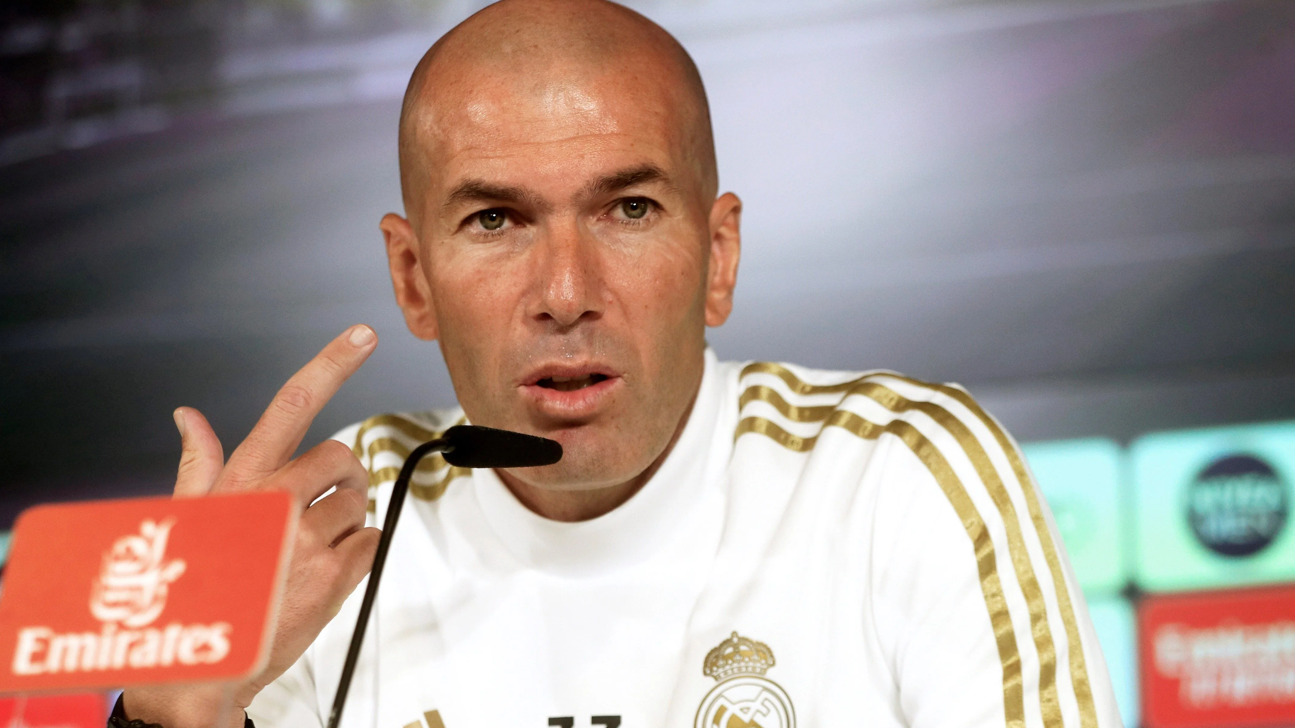 Zidane, ante los medios de comunicación