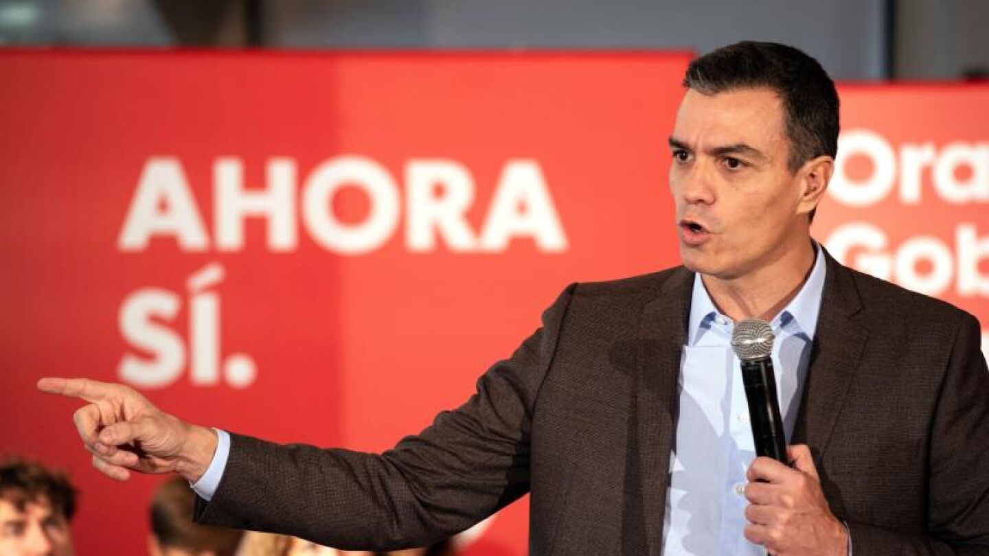Pedro S&aacute;nchez en un mitin (Archivo)