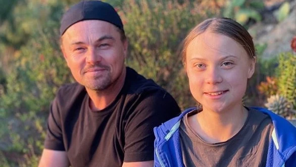 Leonardo DiCaprio y Greta Thunberg