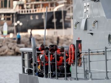 Imagen de migrantes en el Alan Kurdi Imagen de migrantes en el Alan Kurdi