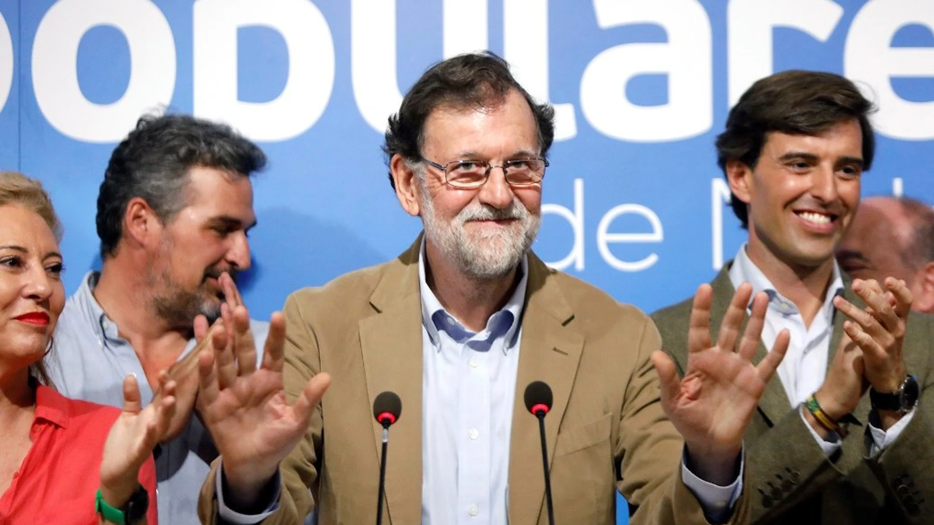 Mariano Rajoy en un acto del PP
