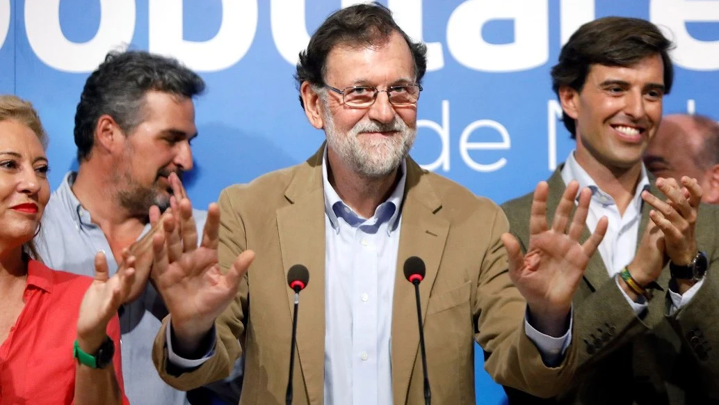 Mariano Rajoy en un acto del PP