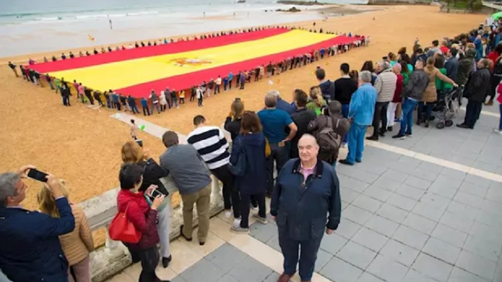 Imagen de la bandera española más grande del mundo