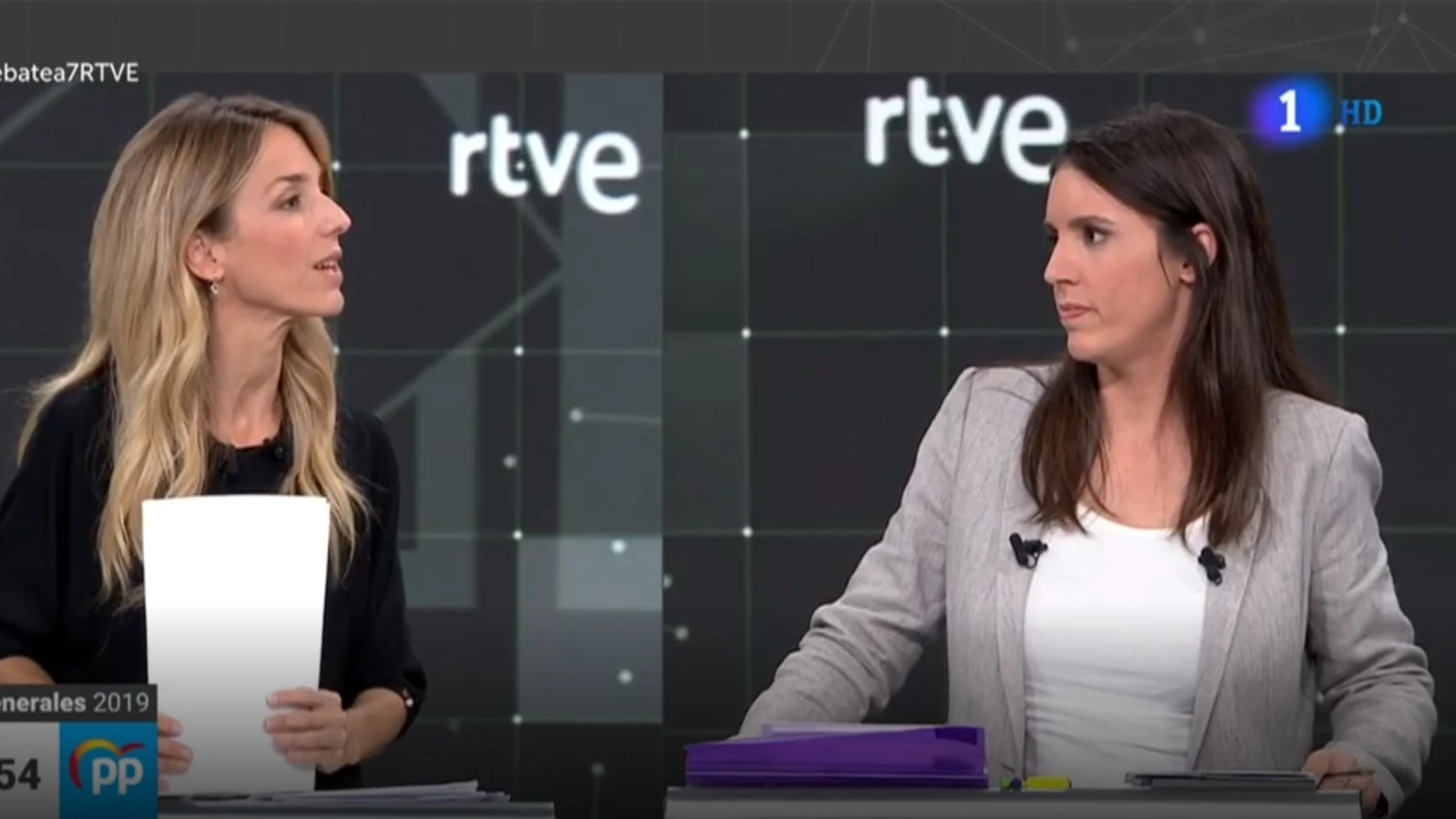 Tensión entre Álvarez de Toledo e Irene Montero en pleno debate