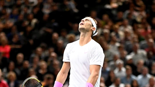 Rafa Nadal se lamenta tras una jugada Rafa Nadal se lamenta tras una jugada