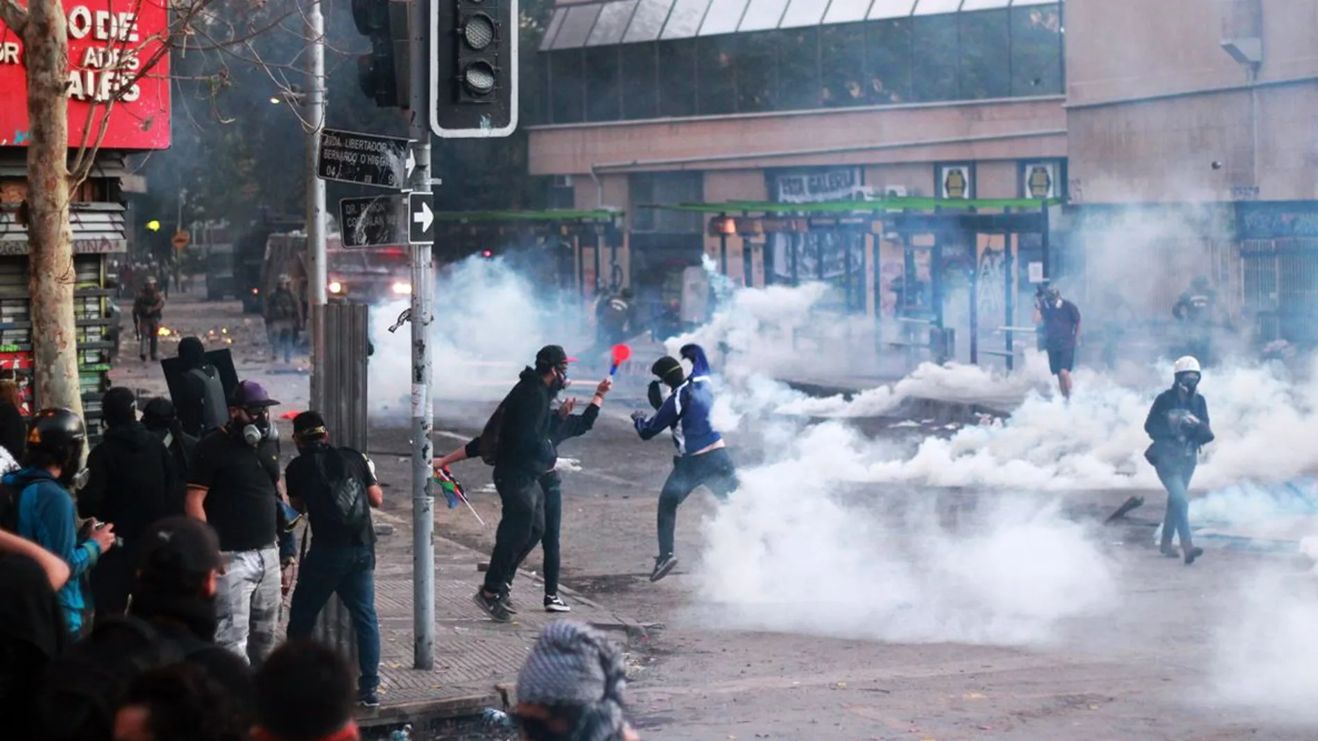 Imagen de las protestas en Chile