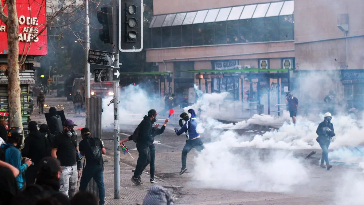 Imagen de las protestas en Chile