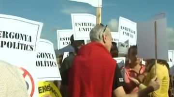 Protesta en Lledoners