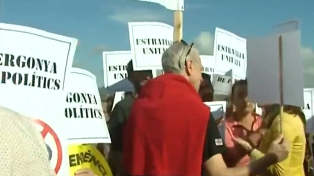 Protesta en Lledoners