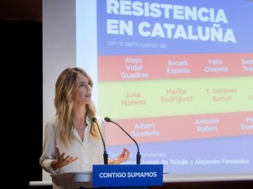 Cayetana Álvarez de Toledo en un acto electoral en Barcelona Cayetana Álvarez de Toledo en un acto electoral en Barcelona