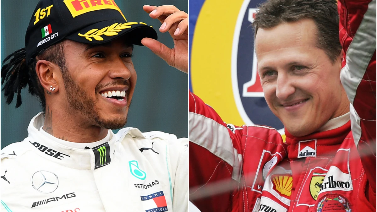 Lewis Hamilton y Michael Schumacher