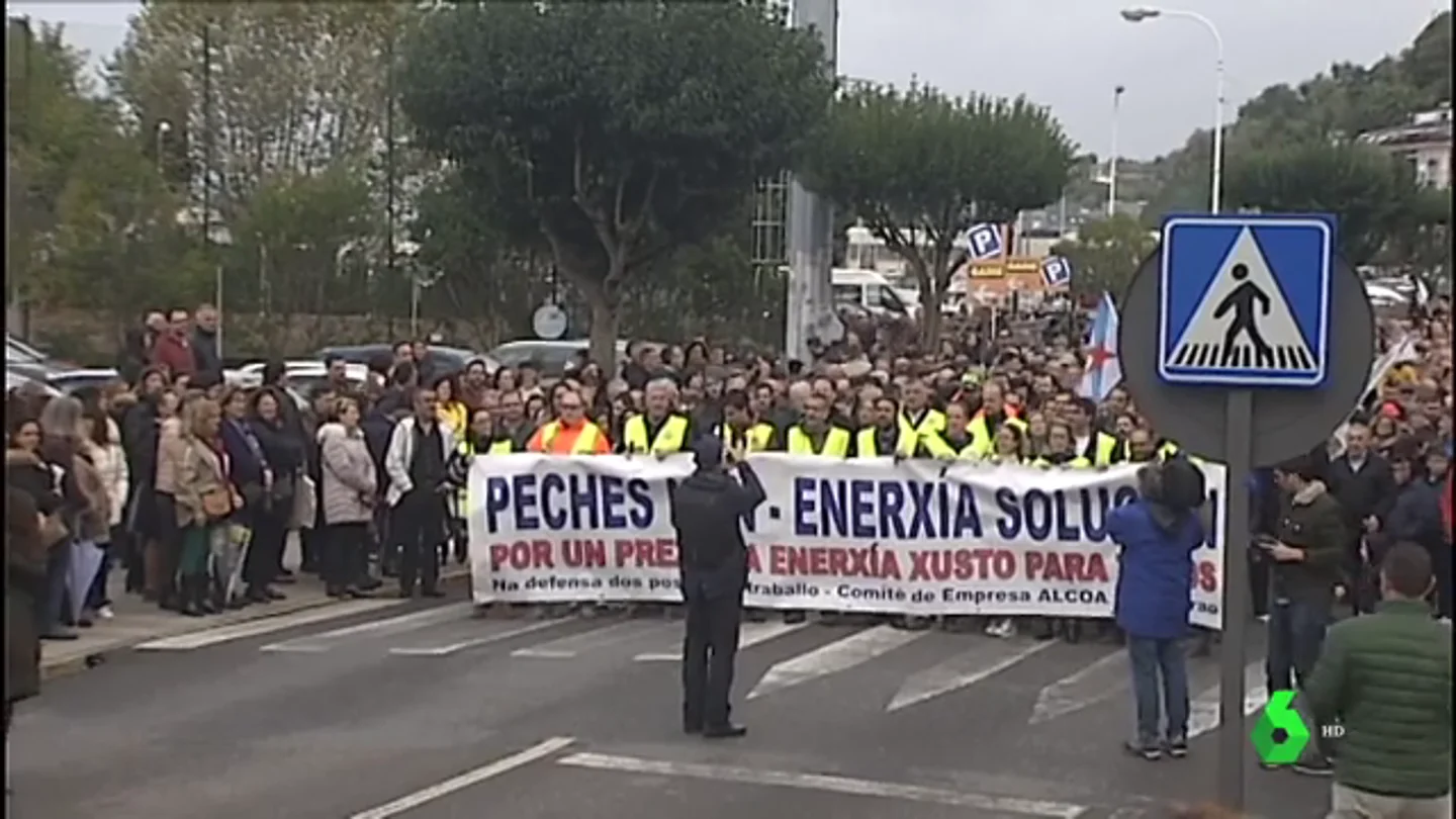 Manifestación en Viveiro en apoyo a Alcoa y el empleo Manifestación en Viveiro en apoyo a Alcoa y el empleo