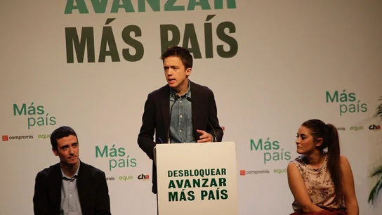 Íñigo Errejón, en un mitin de Más País en la campaña del 10N Íñigo Errejón, en un mitin de Más País en la campaña del 10N
