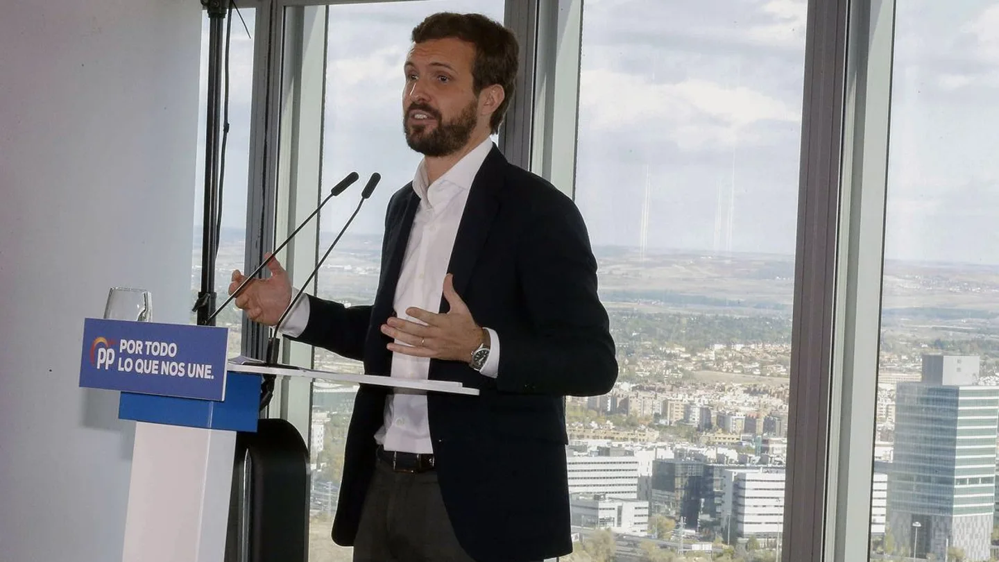 Pablo Casado durante un acto del PP Pablo Casado durante un acto del PP