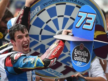 Álex Márquez celebrado el titulo Álex Márquez celebrado el titulo