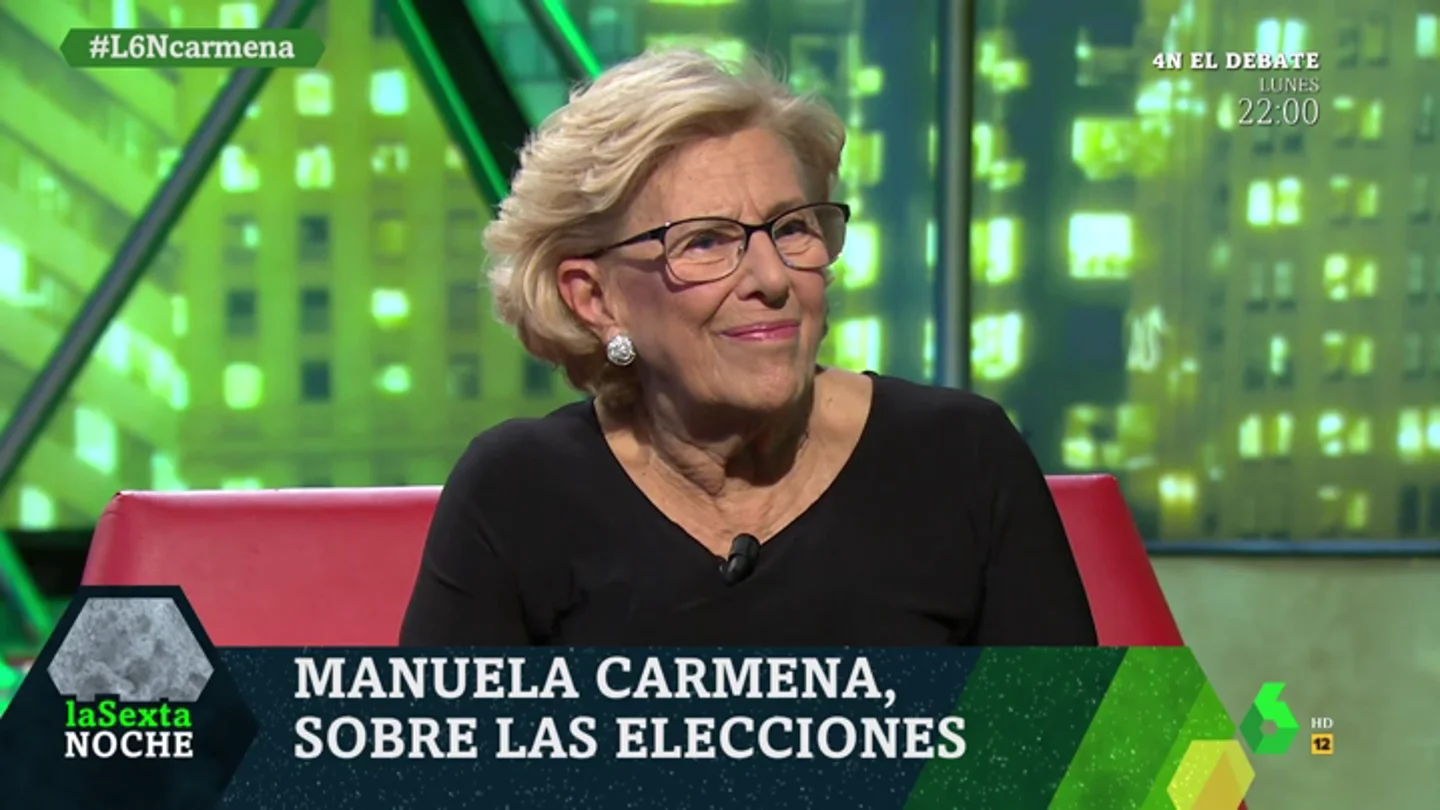 Manuela Carmena en laSexta Noche Manuela Carmena en laSexta Noche