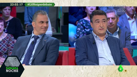 Cruce de acusaciones entre Ortega Smith (Vox) y Aitor Esteban (PNV) después de negarle el saludo a Espinosa de los Monteros Cruce de acusaciones entre Ortega Smith (Vox) y Aitor Esteban (PNV) después de negarle el saludo a Espinosa de los Monteros
