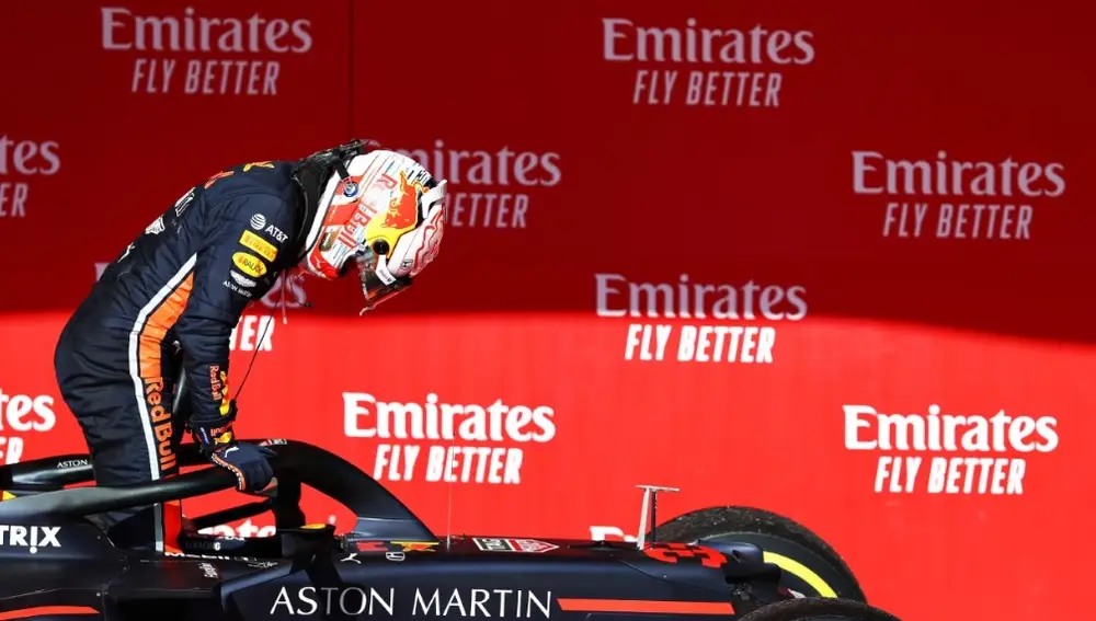 Max Verstappen cerró su carrera 100 en tercera posición