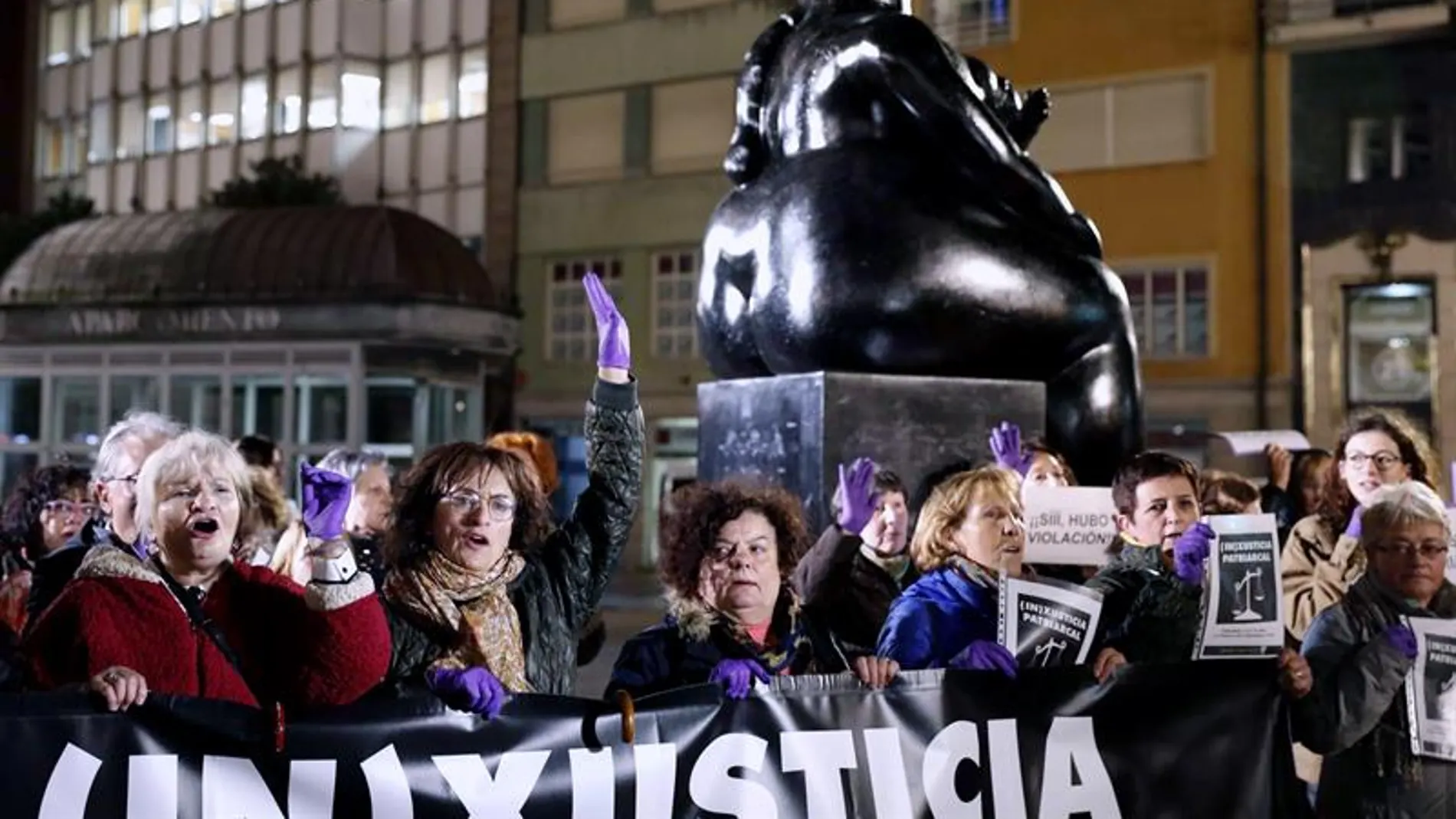 Concentración en Oviedo contra la sentencia a la Manada de Manresa